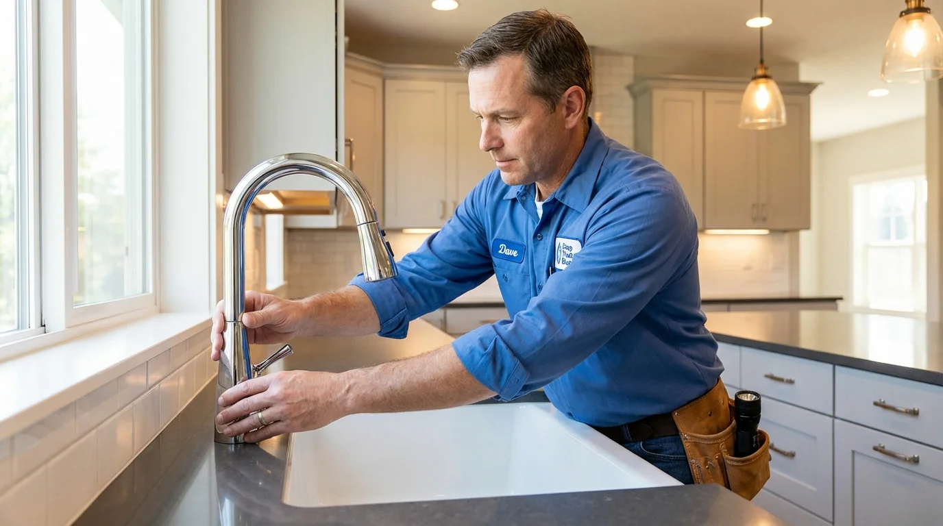 Kitchen faucet installation by Johns Plumbing LLC in Murphy